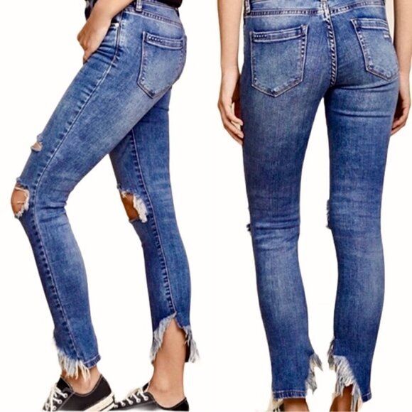 Blank NYC “The Stanton” Capri Distressed Jeans - Picture 2 of 13